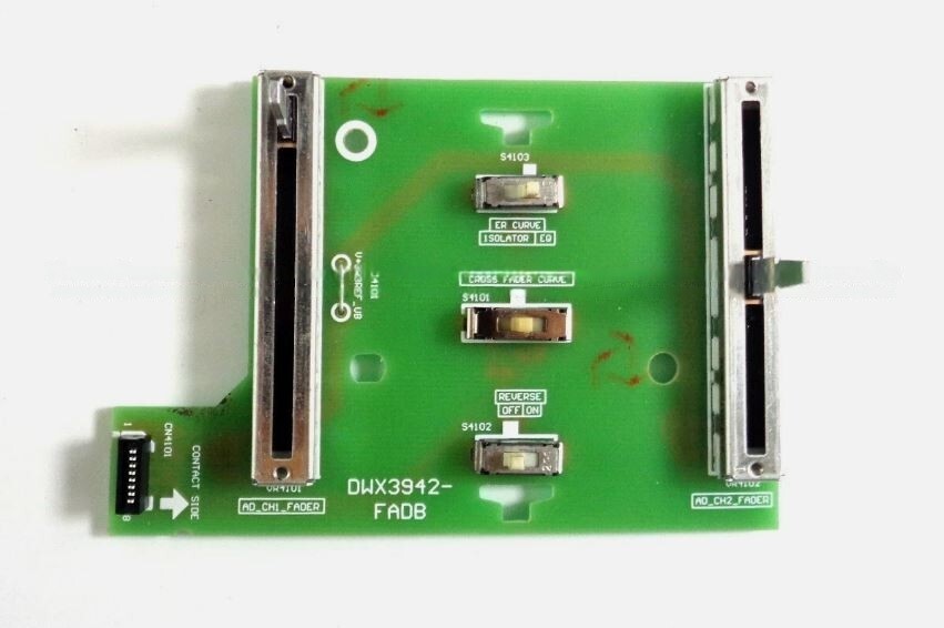 Replacement for PIONEER DJM 450 Channel 1 Channel 2 Fader Assembly PCB DWX3942