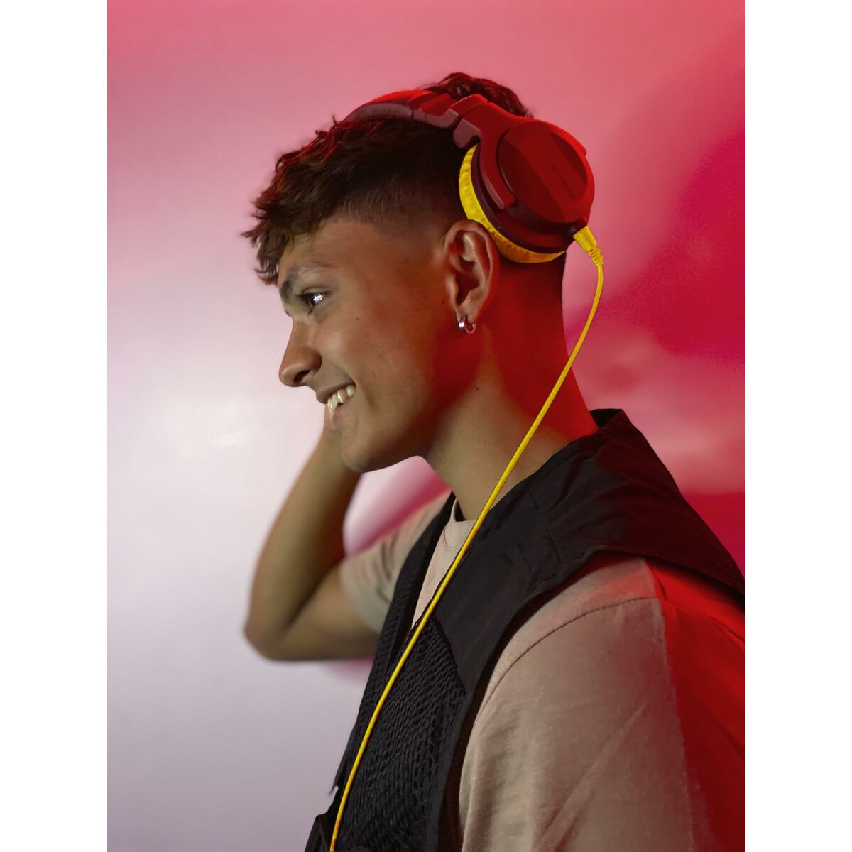 Headphone Pioneer HDJ-CUE1BT Red