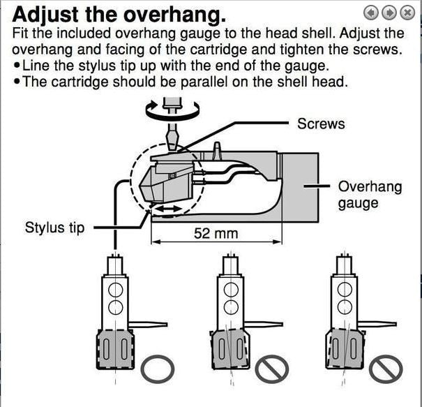 Technics Overhang Gauge Cartridge Set Up Record Player Universal Headshell Stand